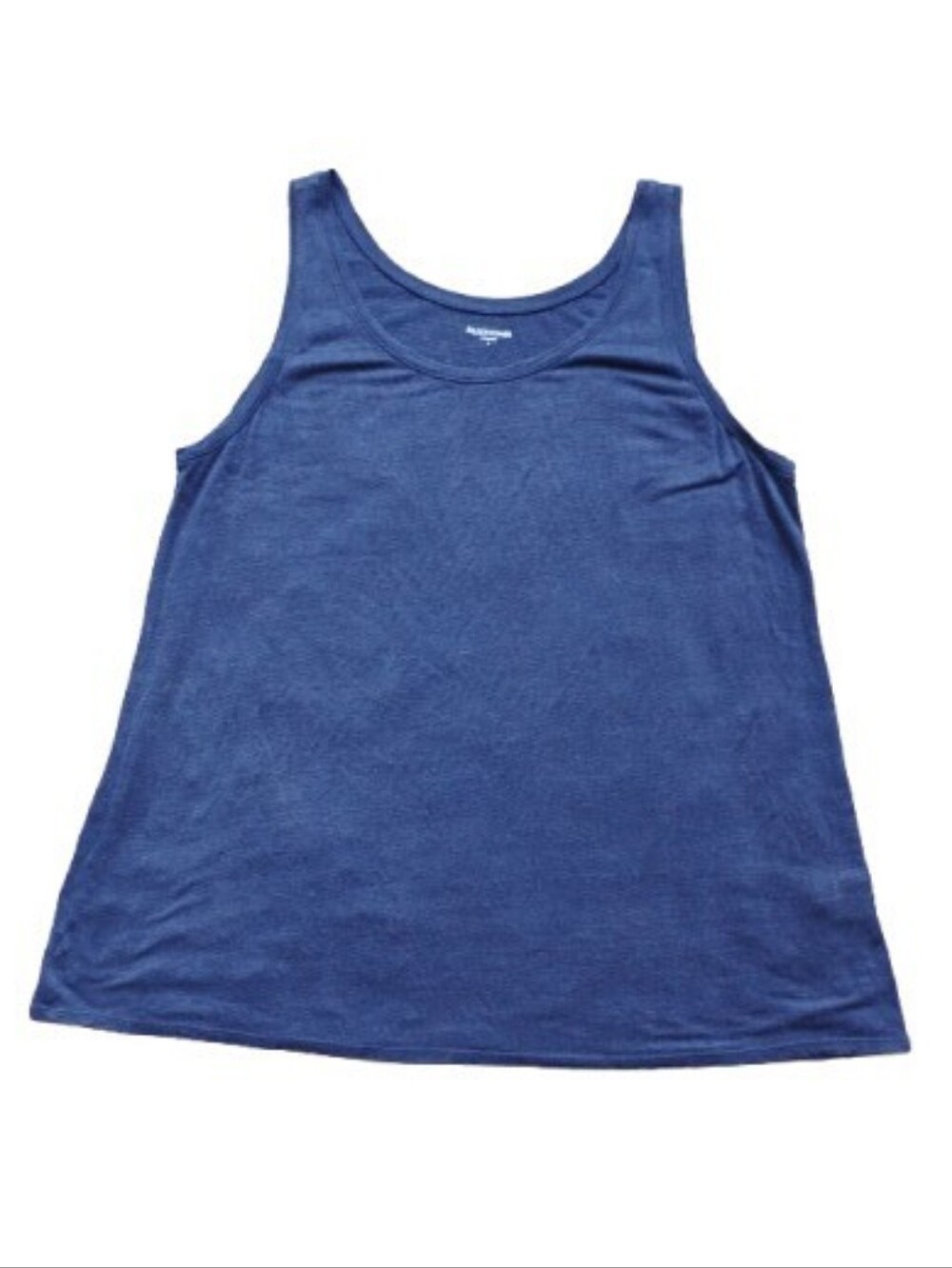 NWOT Eileen Fisher Organic Linen Tank Navy Blue Size L Eco‑Friendly